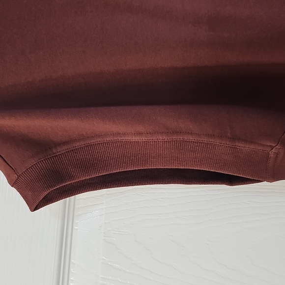 NWT ID Ideology Cap- Sleeve Hoodie Tunic Pocket Burgundy 2X - Picture 3 of 13